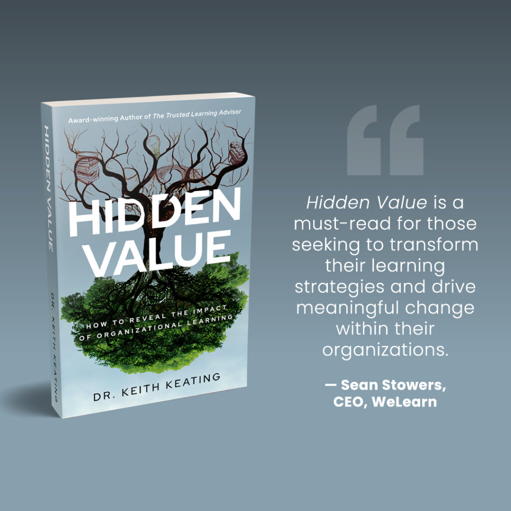 Dr. Keith Keating, WeLearn Partner, Launches Second Book, “Hidden Value”